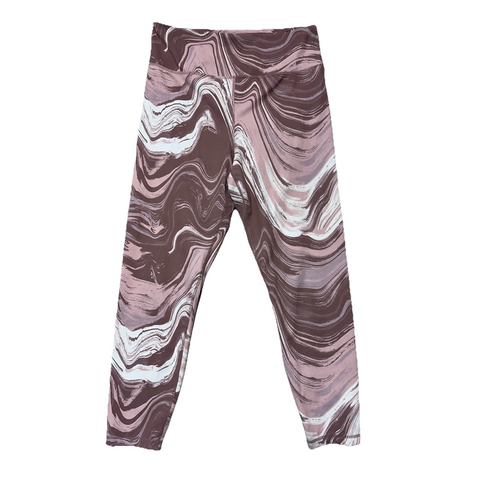 Walkpop Women Marble Print Athletic Leggings L Large  Gym Yoga Training‎ Pants